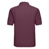 Russell Men's Burgundy Poly/Cotton Pique Polo Shirt