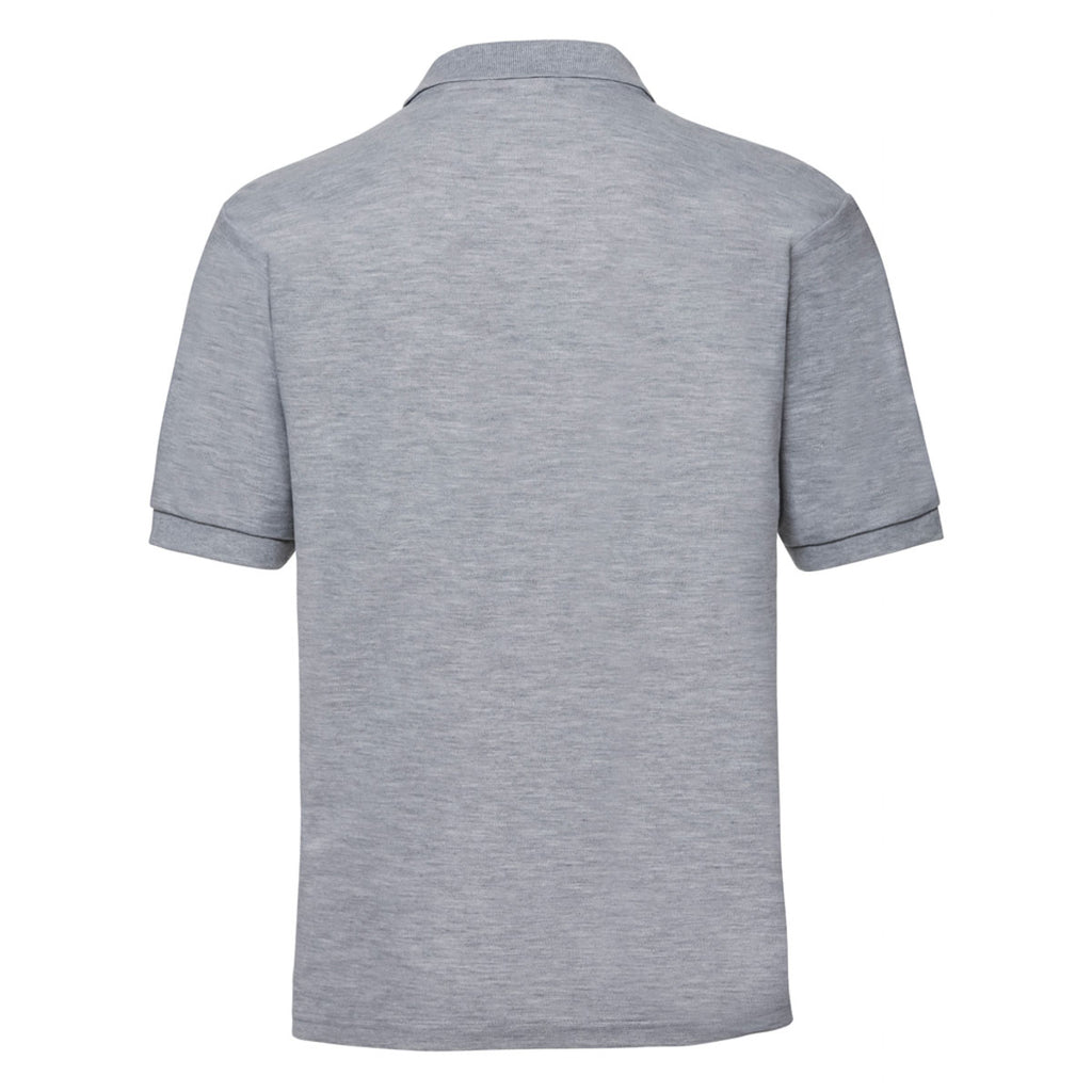 Russell Men's Light Oxford Poly/Cotton Pique Polo Shirt