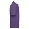 Russell Men's Purple Poly/Cotton Pique Polo Shirt