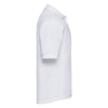 Russell Men's White Poly/Cotton Pique Polo Shirt