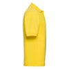 Russell Men's Yellow Poly/Cotton Pique Polo Shirt