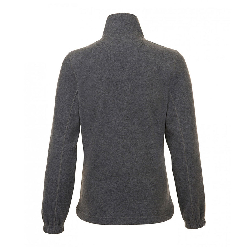 SOL'S Women's Grey Marl North Fleece Jacket