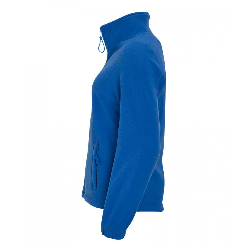 SOL'S Women's Royal Blue North Fleece Jacket