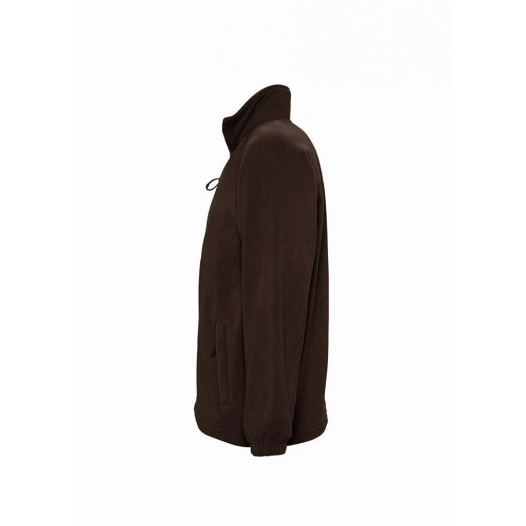 SOL'S Men's Dark Chocolate North Fleece Jacket