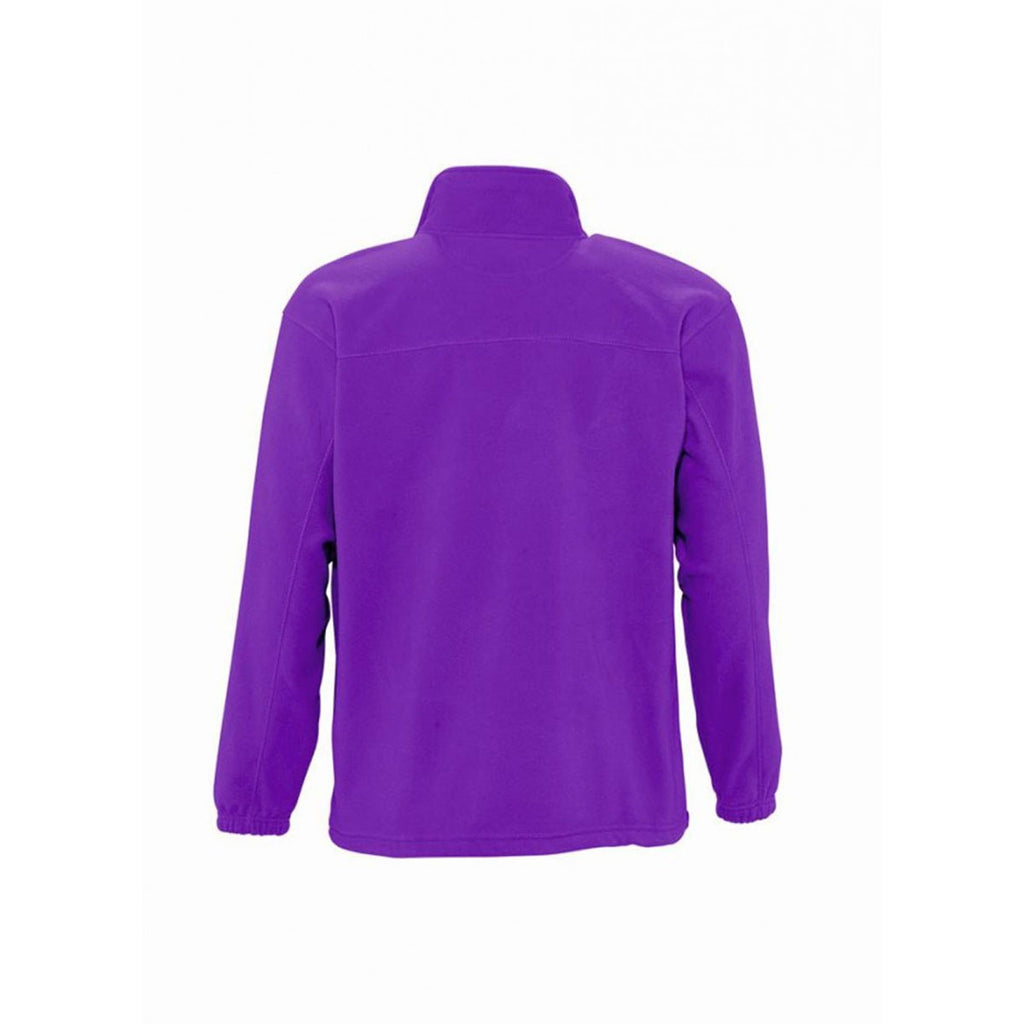SOL'S Men's Dark Purple North Fleece Jacket
