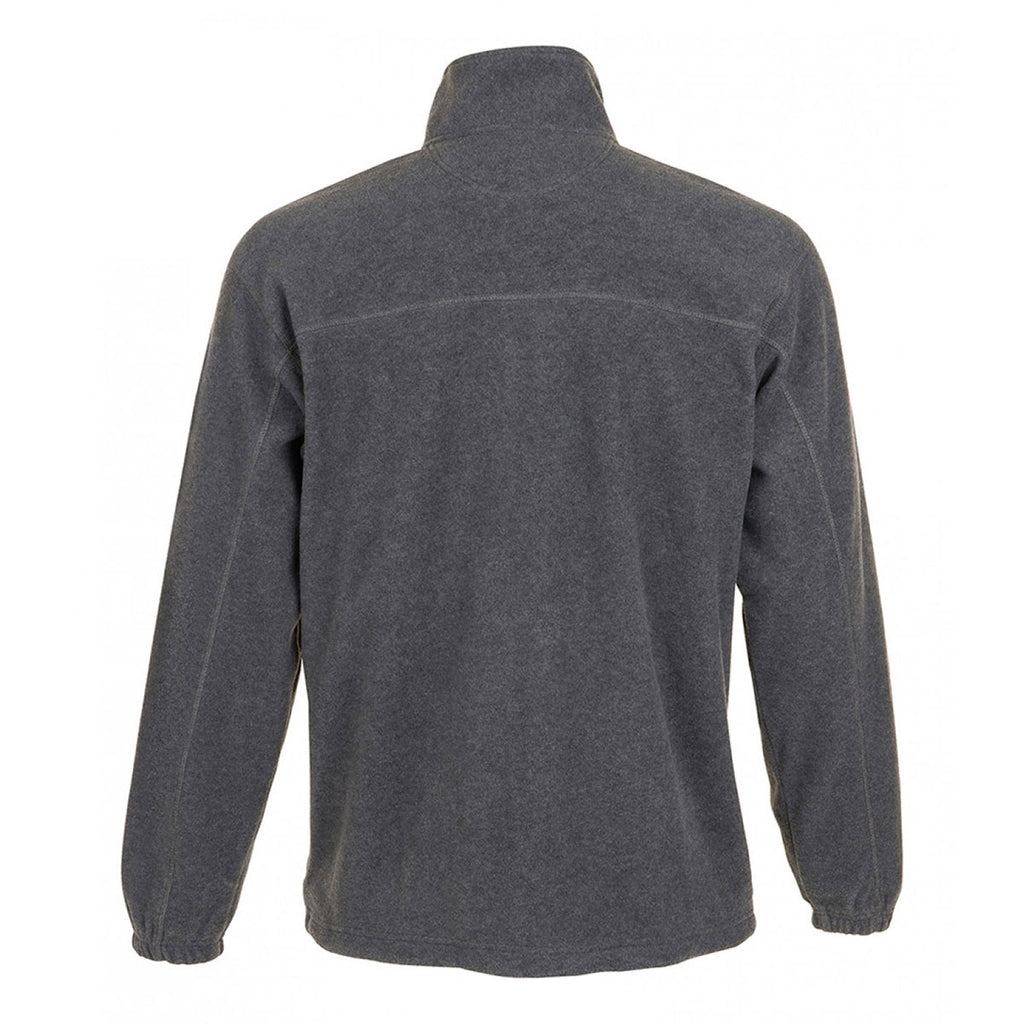 SOL'S Men's Grey Marl North Fleece Jacket