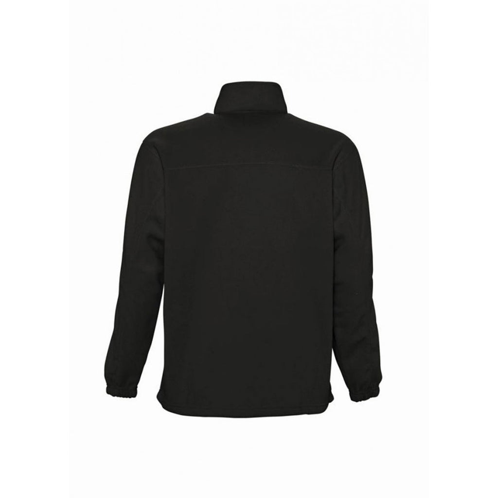 SOL'S Men's Black Ness Zip Neck Fleece