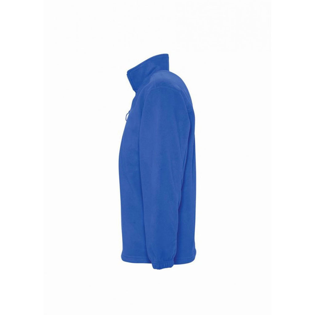 SOL'S Men's Royal Blue Ness Zip Neck Fleece