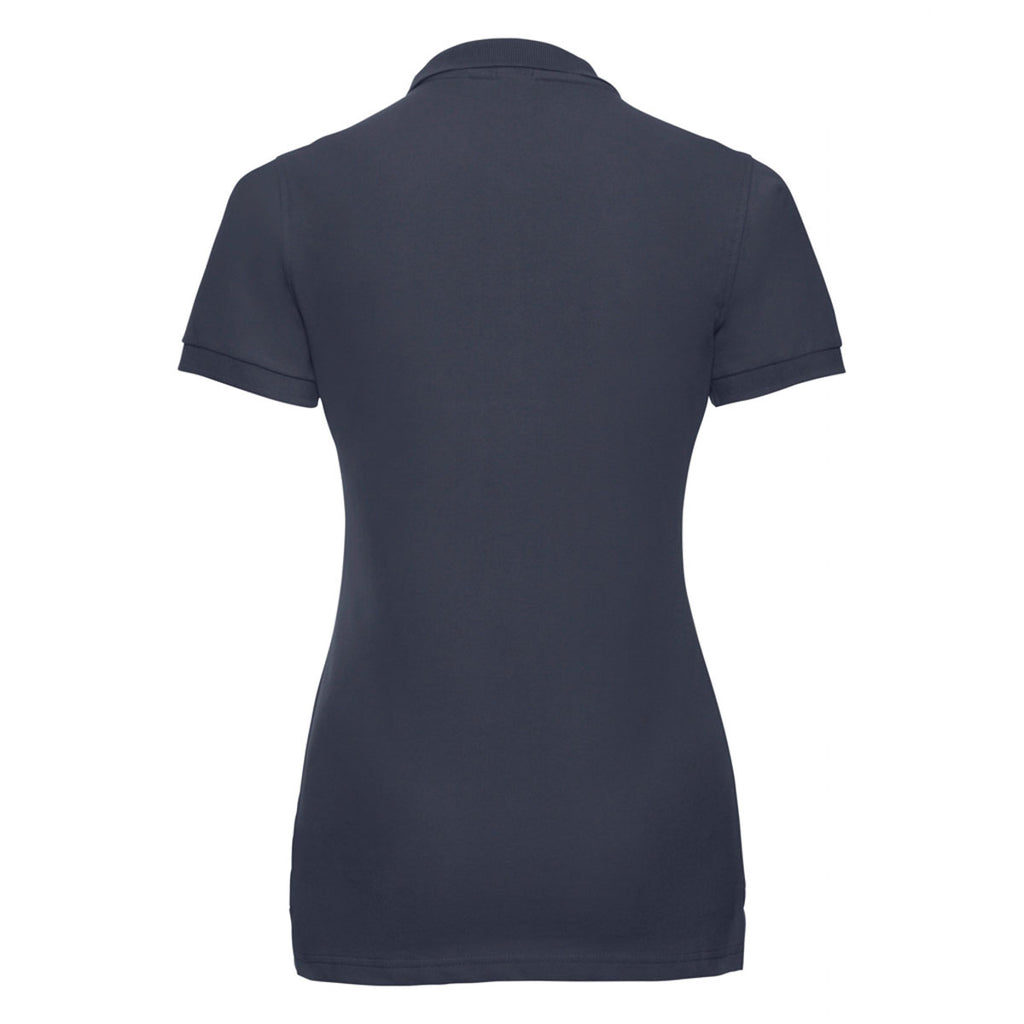 Russell Women's French Navy Stretch Pique Polo Shirt