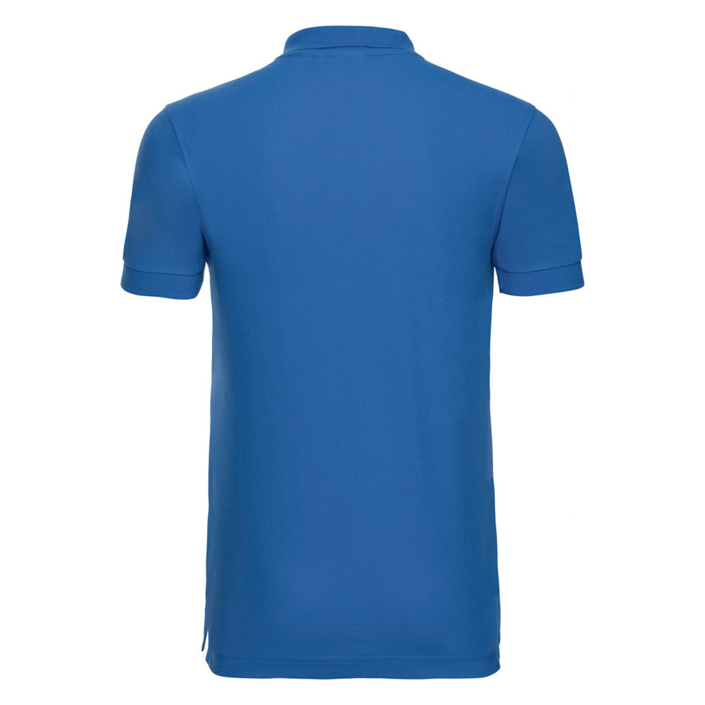 Russell Men's Azure Stretch Pique Polo Shirt