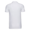 Russell Men's White Stretch Pique Polo Shirt