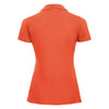 Russell Women's Orange Classic Cotton Pique Polo Shirt