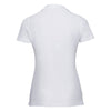 Russell Women's White Classic Cotton Pique Polo Shirt