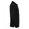 Russell Men's Black Classic Long Sleeve Cotton Pique Polo Shirt