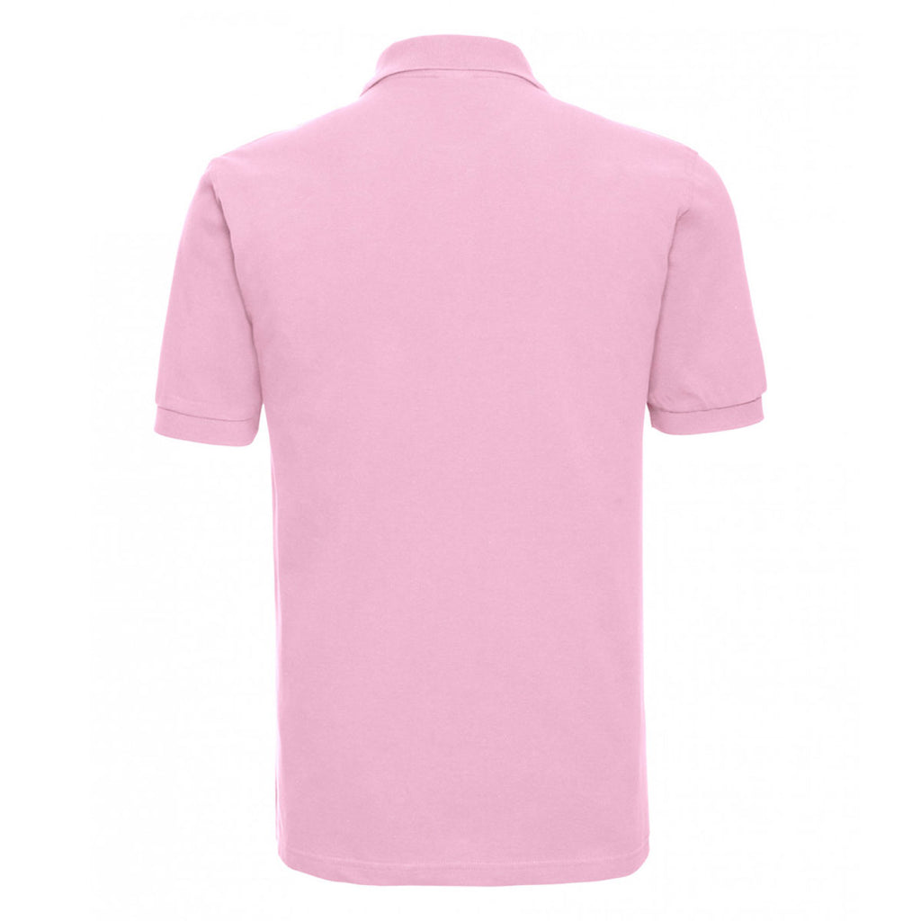 Russell Men's Candy Pink Classic Cotton Pique Polo Shirt