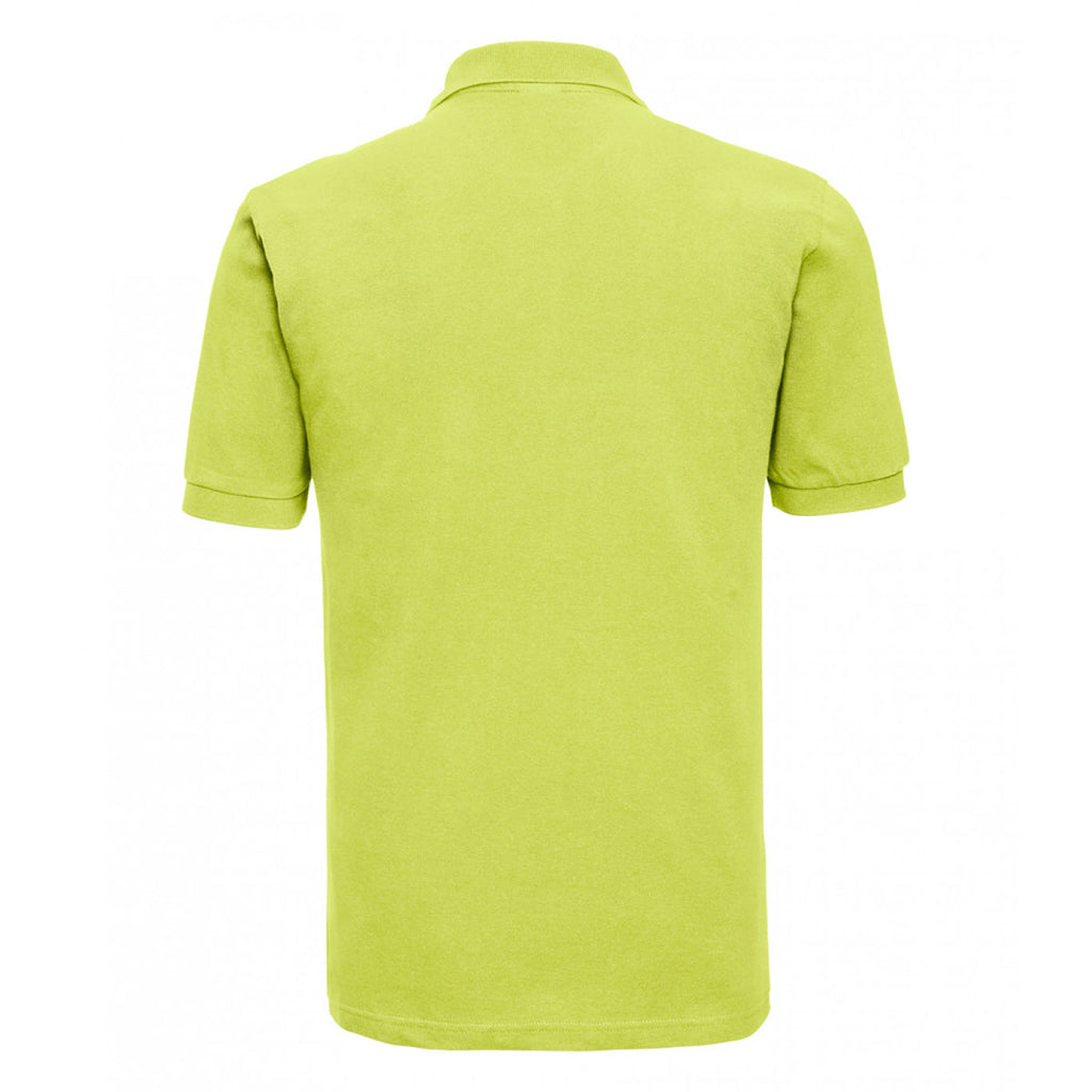 Russell Men's Lime Classic Cotton Pique Polo Shirt