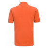 Russell Men's Orange Classic Cotton Pique Polo Shirt