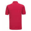 Russell Men's Red Classic Cotton Pique Polo Shirt