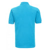 Russell Men's Turquoise Classic Cotton Pique Polo Shirt