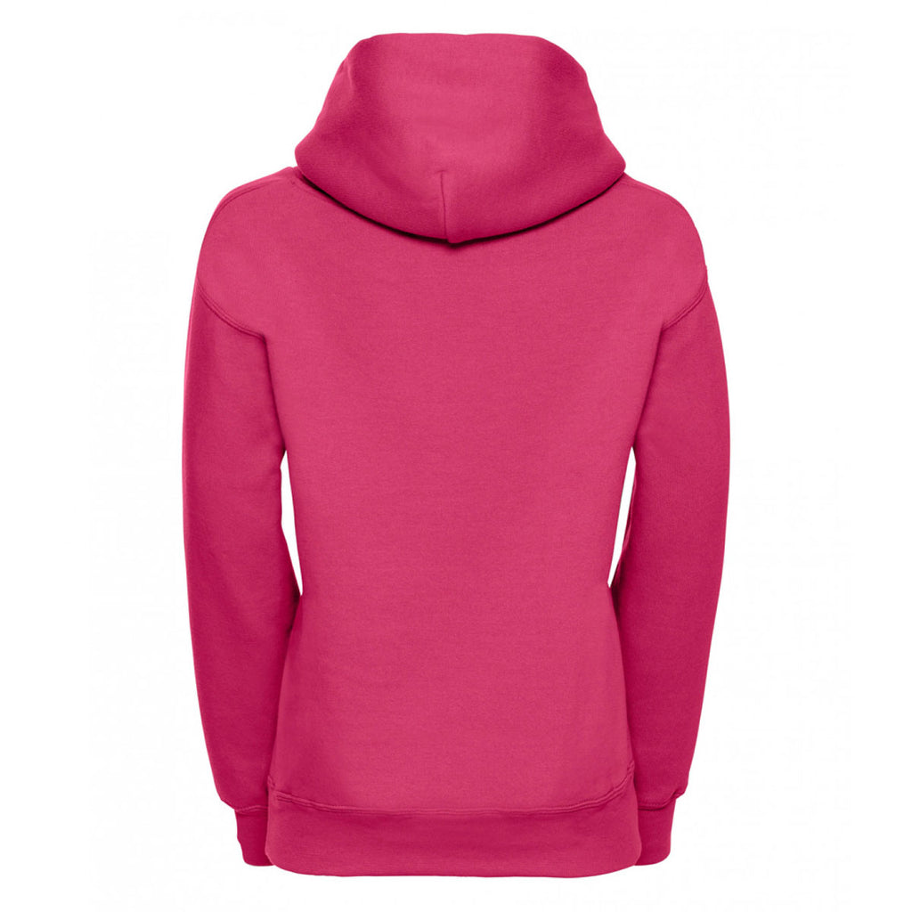 Jerzees Schoolgear Youth Fuchsia Hooded Sweatshirt