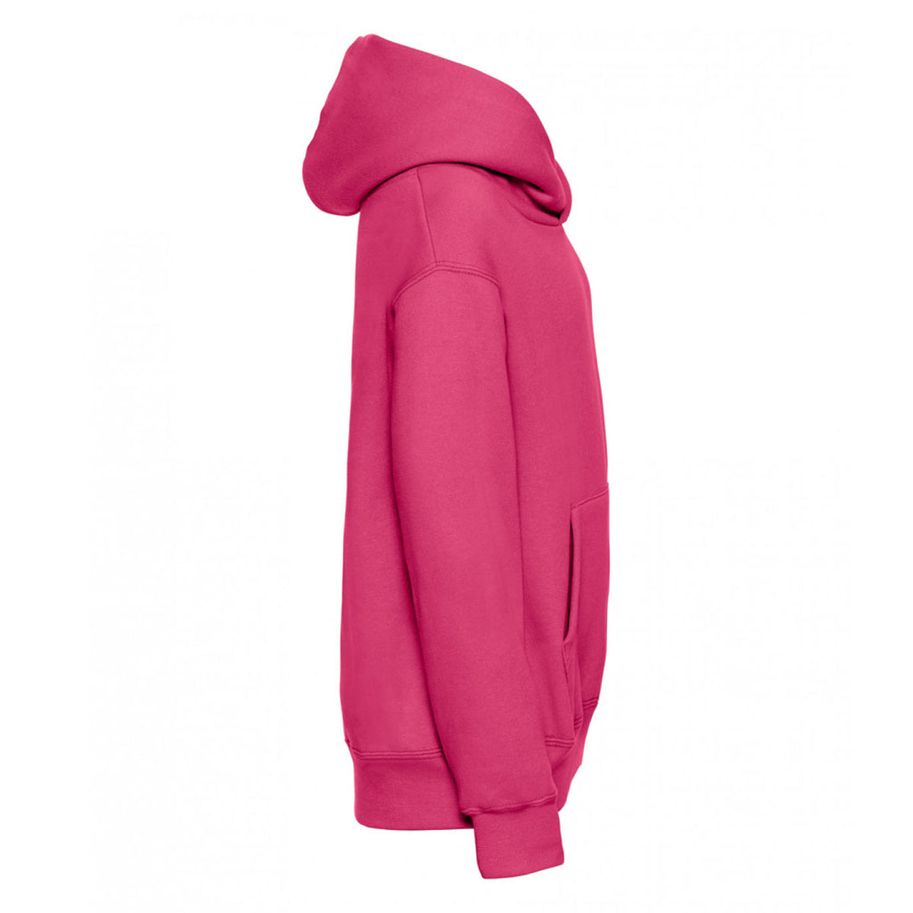 Jerzees Schoolgear Youth Fuchsia Hooded Sweatshirt