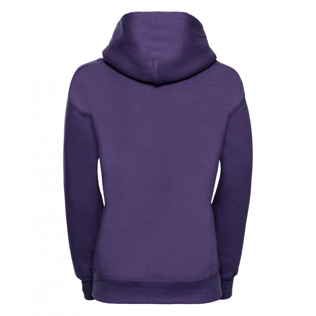 Jerzees Schoolgear Youth Purple Hooded Sweatshirt