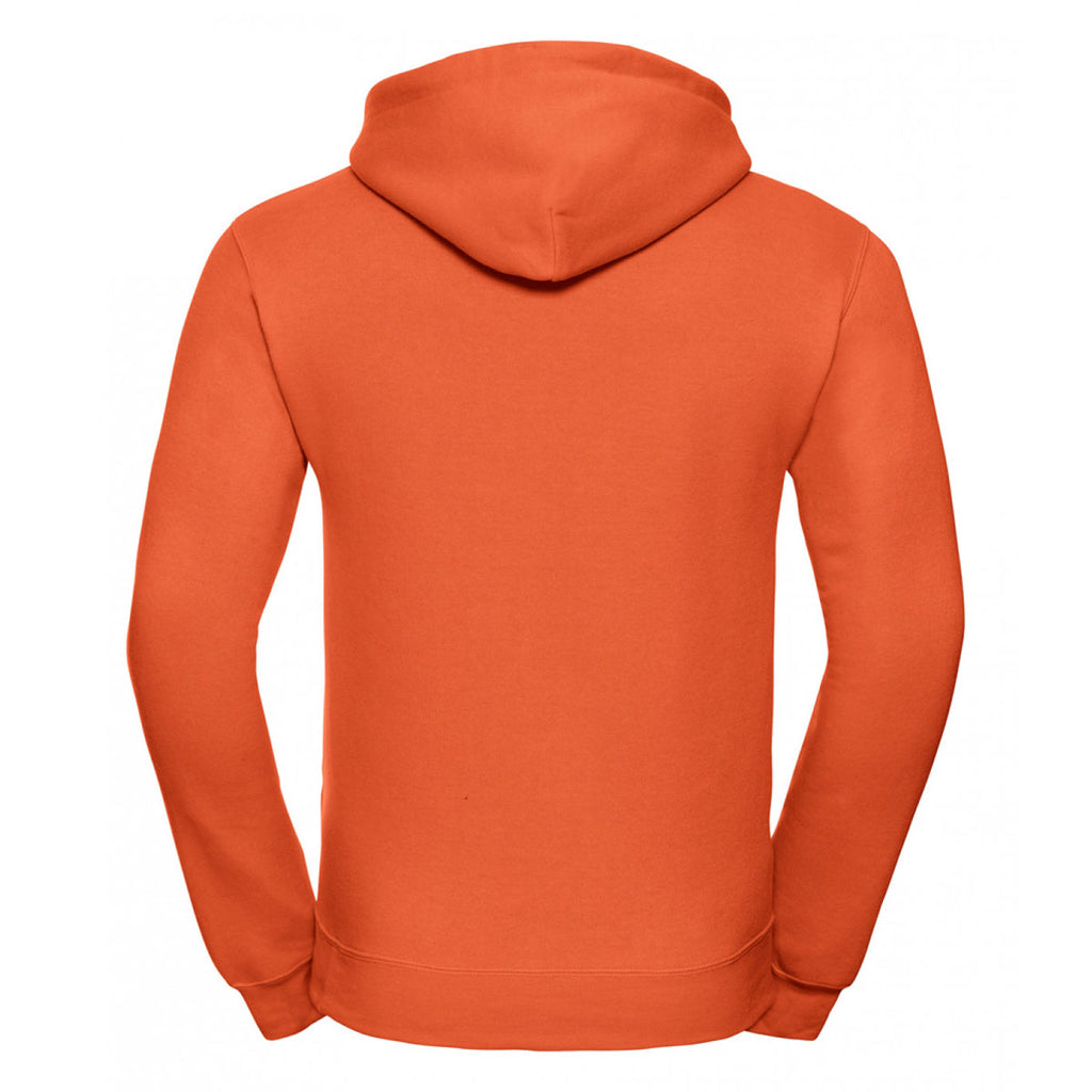 Russell Men's Orange Hooded Sweatshirt