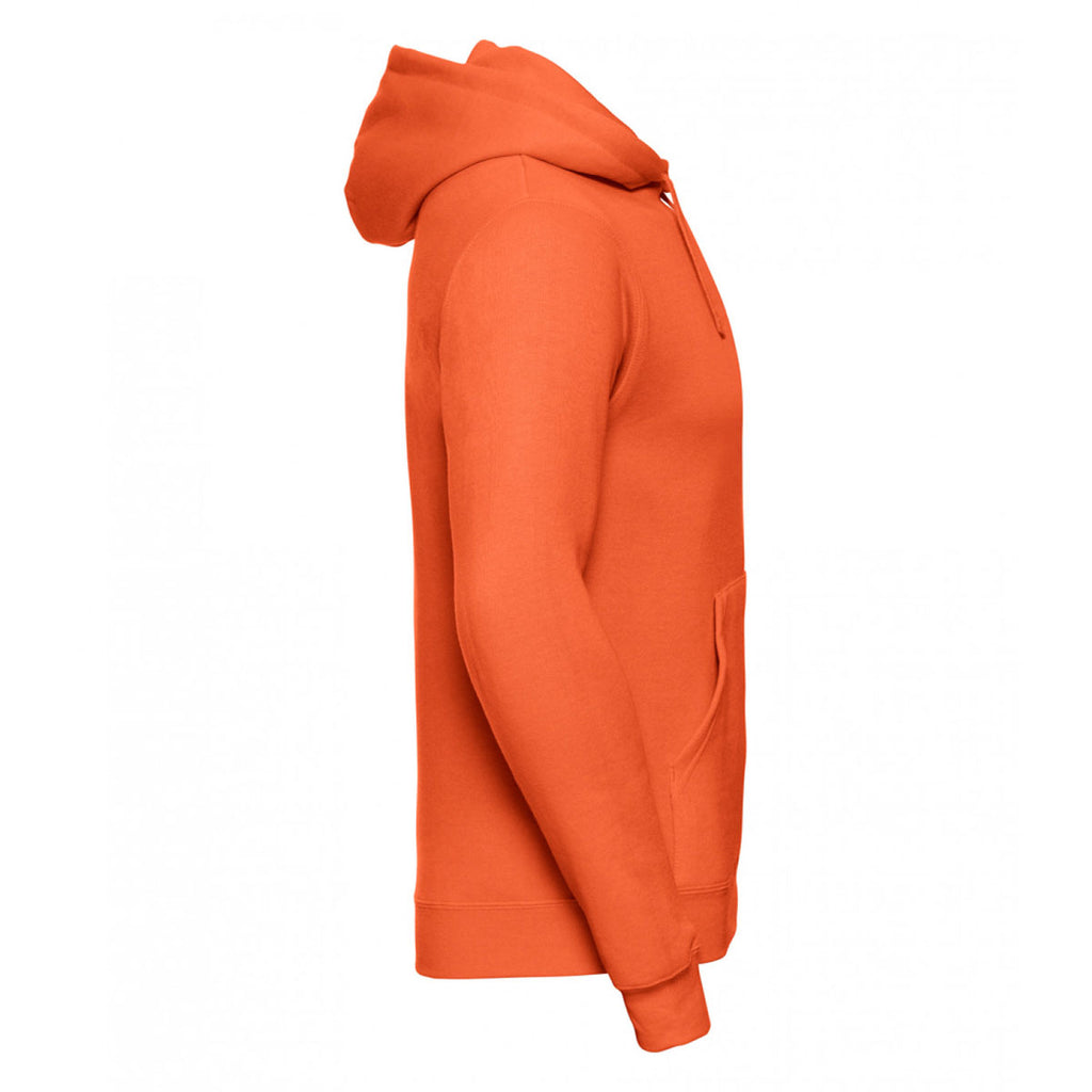 Russell Men's Orange Hooded Sweatshirt