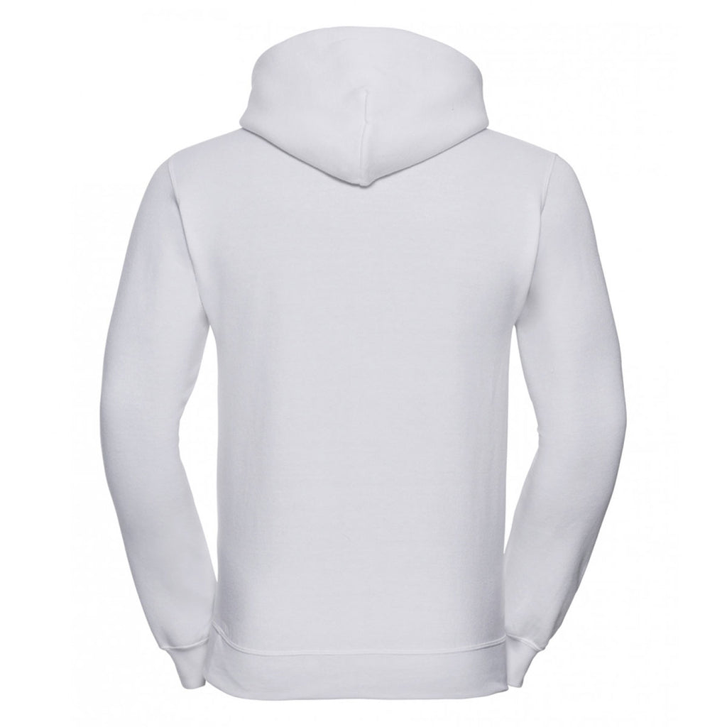 Russell Men's White Hooded Sweatshirt