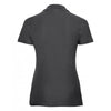 Russell Women's Black Ultimate Cotton Pique Polo Shirt
