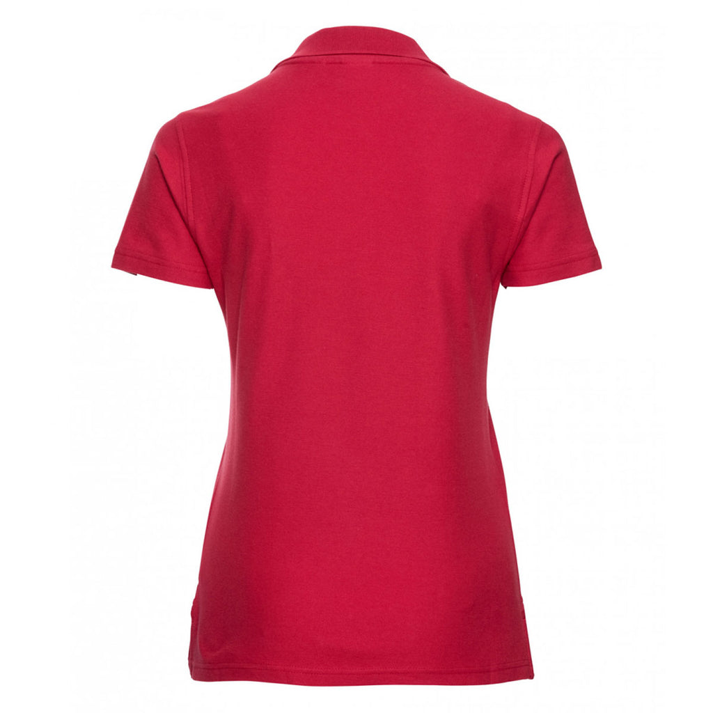 Russell Women's Classic Red Ultimate Cotton Pique Polo Shirt