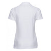 Russell Women's White Ultimate Cotton Pique Polo Shirt