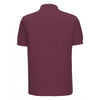 Russell Men's Burgundy Ultimate Cotton Pique Polo Shirt