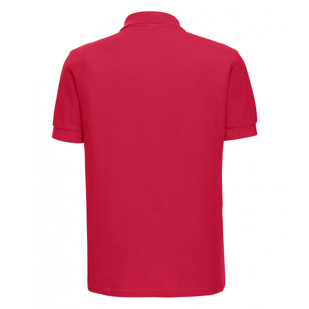 Russell Men's Classic Red Ultimate Cotton Pique Polo Shirt