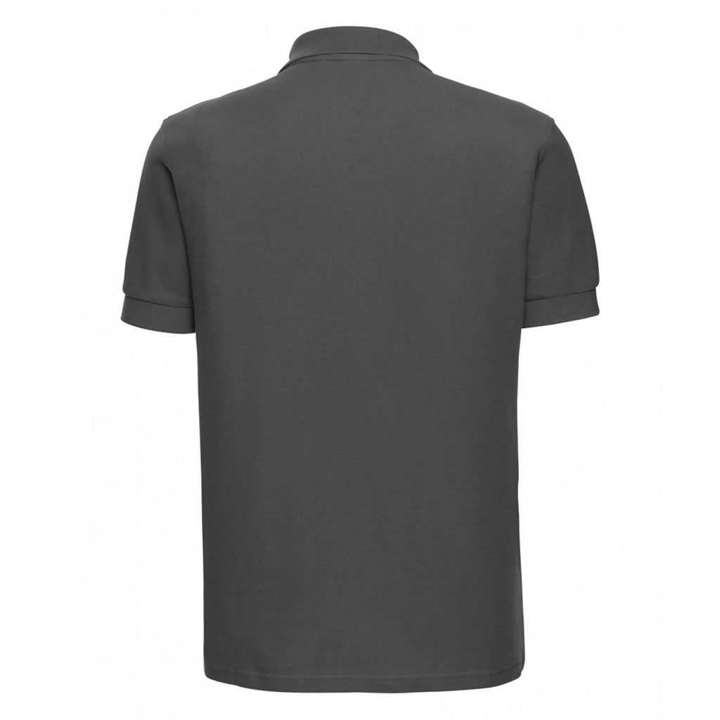 Russell Men's Titanium Ultimate Cotton Pique Polo Shirt