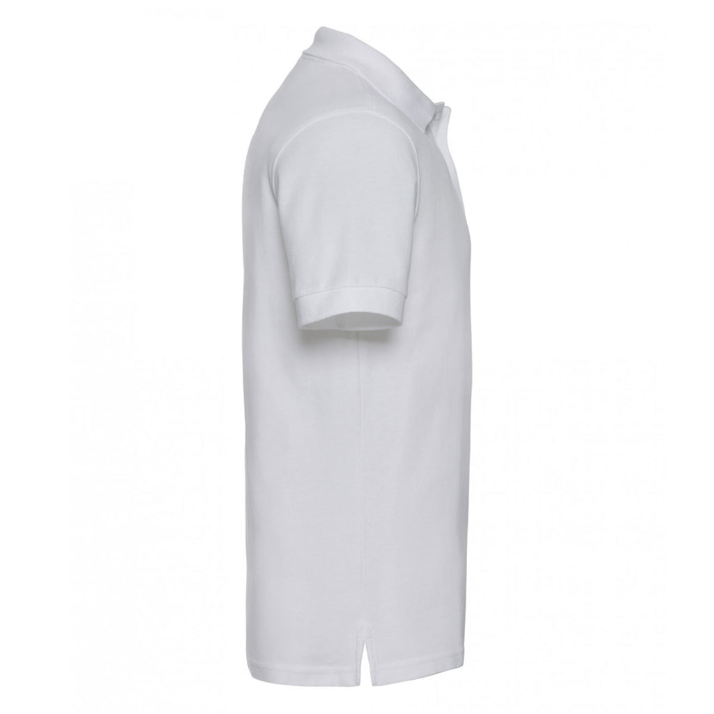 Russell Men's White Ultimate Cotton Pique Polo Shirt