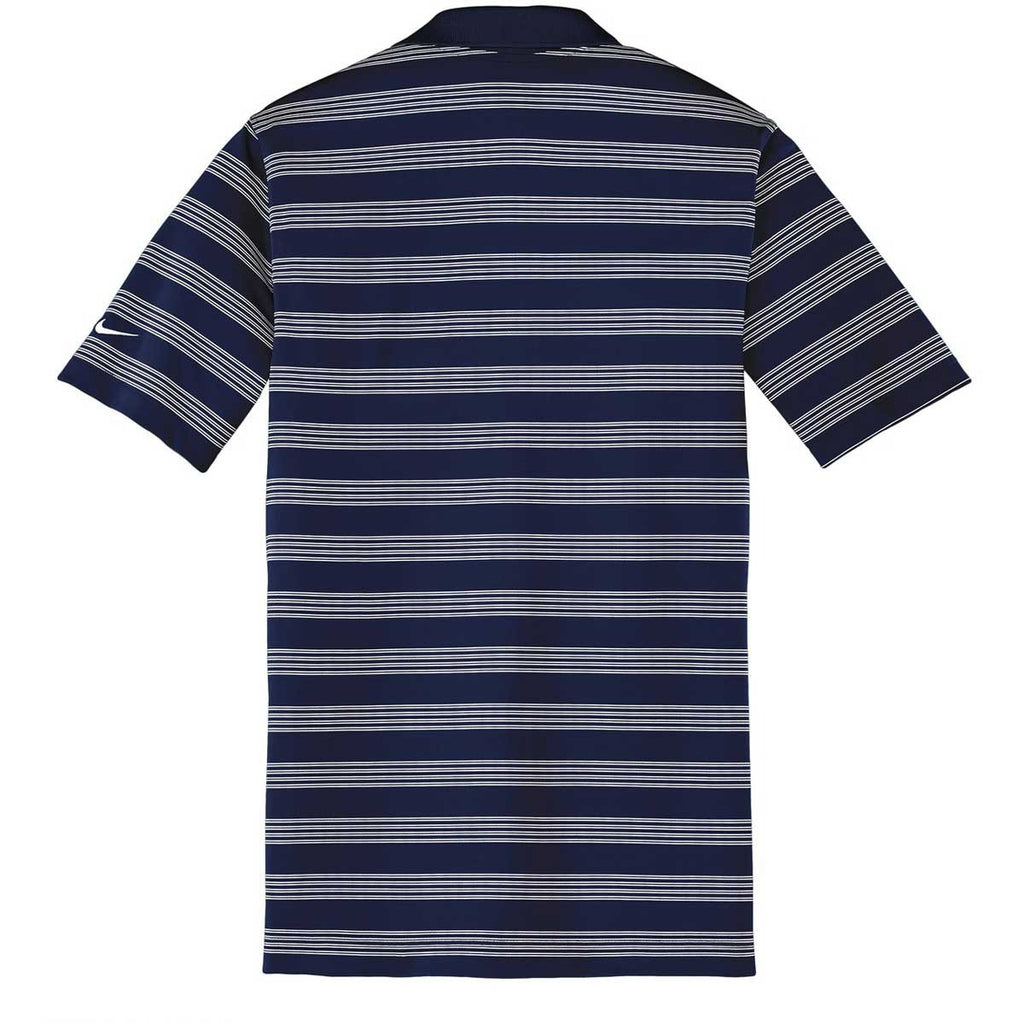 Nike Men's Navy Dri-FIT S/S Tech Stripe Polo