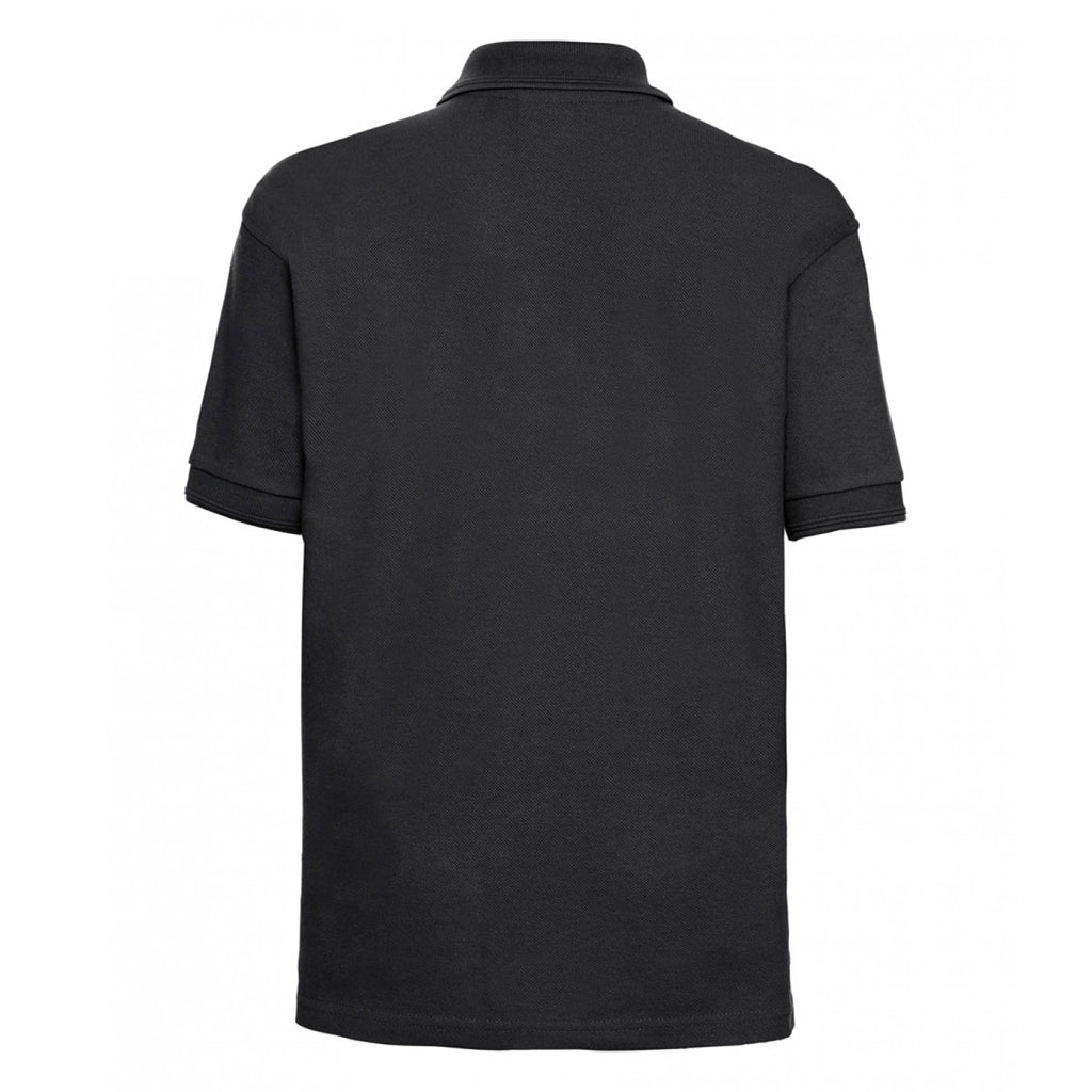 Jerzees Schoolgear Youth Black Hardwearing Poly/Cotton Pique Polo Shirt