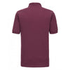 Russell Men's Burgundy Hardwearing Poly/Cotton Pique Polo Shirt