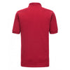 Russell Men's Classic Red Hardwearing Poly/Cotton Pique Polo Shirt
