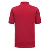 Russell Men's Classic Red Hardwearing Poly/Cotton Pique Polo Shirt