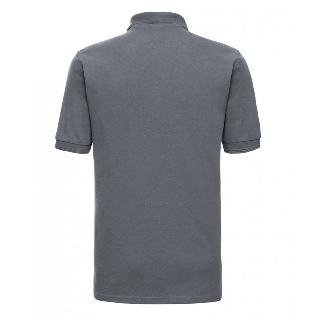 Russell Men's Convoy Grey Hardwearing Poly/Cotton Pique Polo Shirt