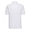 Russell Men's White Hardwearing Poly/Cotton Pique Polo Shirt