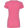 Next Level Women's Hot Pink Poly/Cotton Short-Sleeve Tee