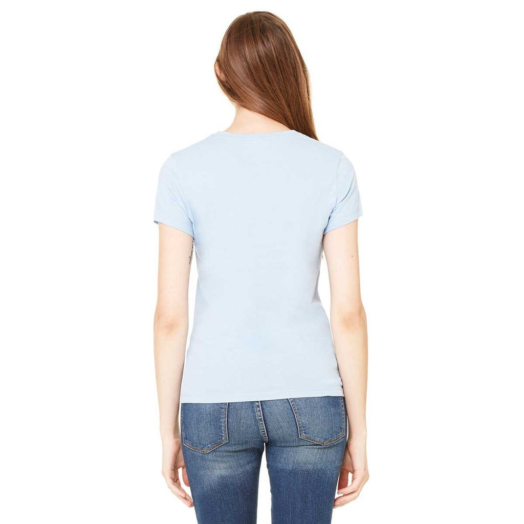 Bella + Canvas Women's Baby Blue Jersey Short-Sleeve T-Shirt