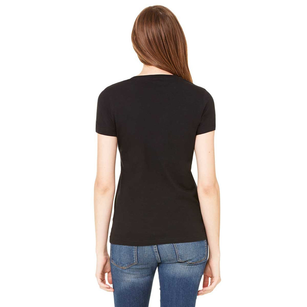 Bella + Canvas Women's Black Jersey Short-Sleeve T-Shirt