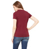 Bella + Canvas Women's Maroon Jersey Short-Sleeve T-Shirt