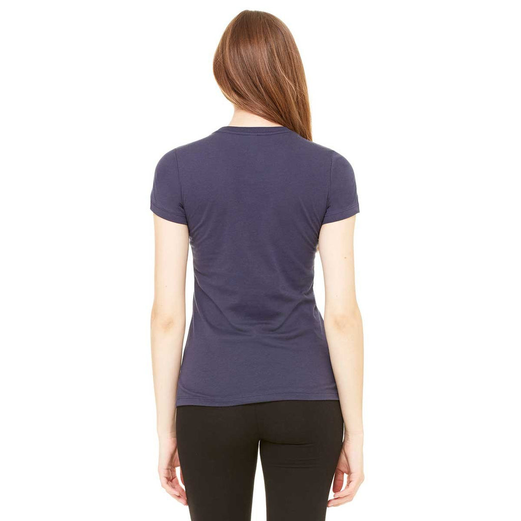 Bella + Canvas Women's Navy Jersey Short-Sleeve T-Shirt