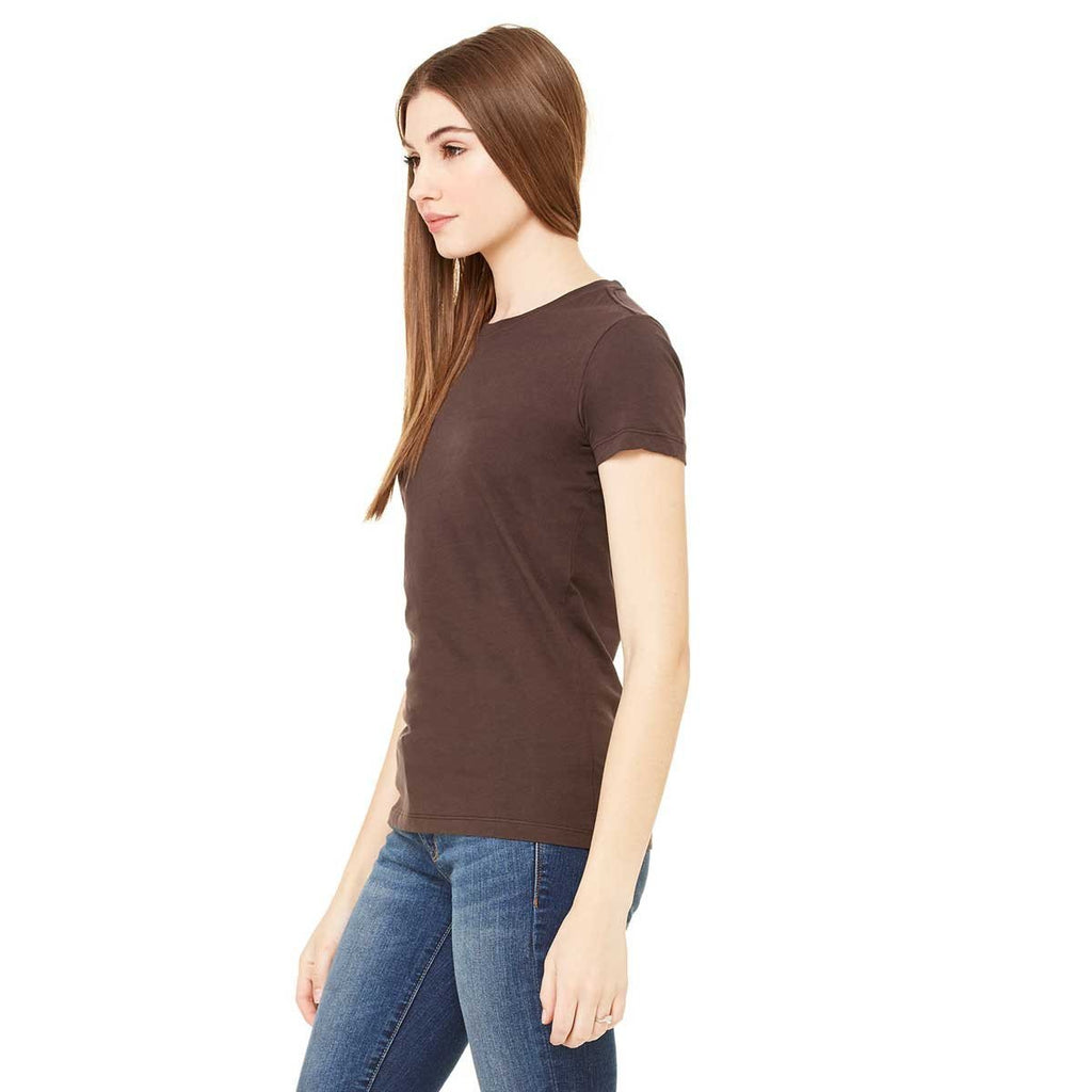 Bella + Canvas Women's Chocolate Jersey Short-Sleeve T-Shirt