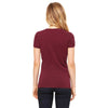 Bella + Canvas Women's Maroon Jersey Short-Sleeve T-Shirt